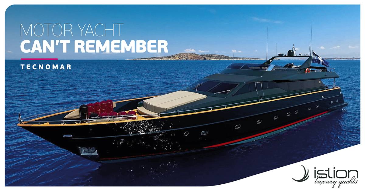 Enter our brand new addi(c)tion, Motor Yacht &quot;Can&#039;t Remember&quot;