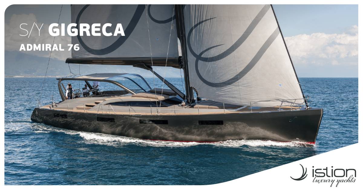 New luxury crewed entry, S/Y Gigreca